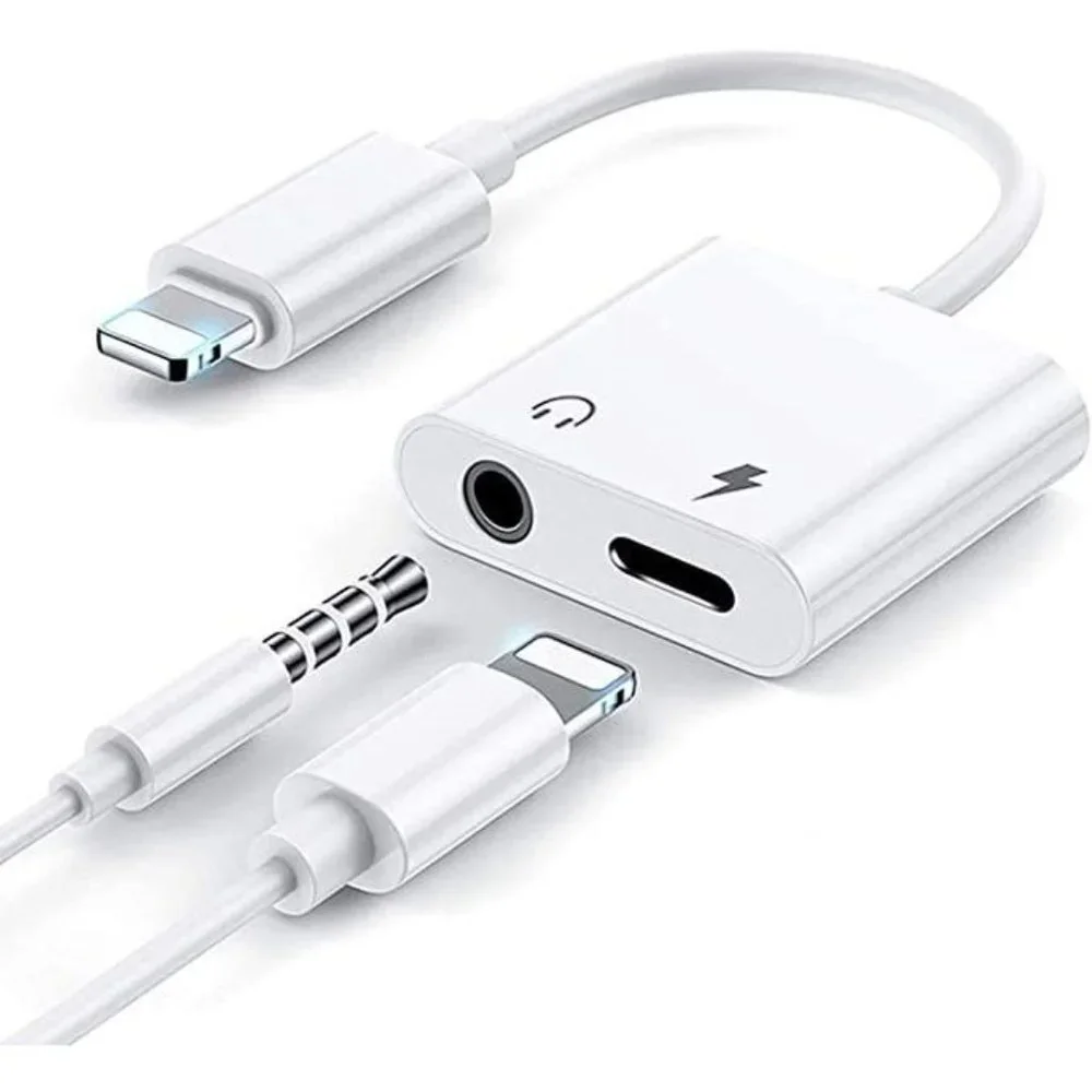 2 in 1 iPhone Aux Audio Adaptor and charging Port - New in Box